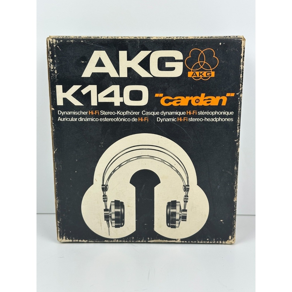 Vintage AKG K140 Headphones Made in Austria Complete in Box w/ Manuals Rare BF